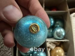 RARE Shiny Brite Vtg 1940s Christmas Cluster Centerpiece Kit Glass Holiday