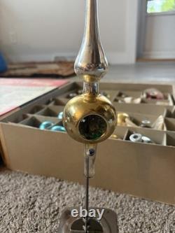 RARE Shiny Brite Vtg 1940s Christmas Cluster Centerpiece Kit Glass Holiday