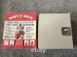 RARE Shiny Brite Vtg 1940s Christmas Cluster Centerpiece Kit Glass Holiday
