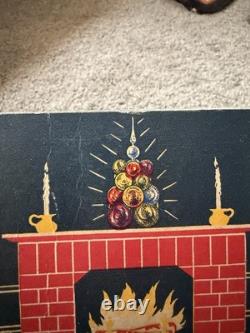 RARE Shiny Brite Vtg 1940s Christmas Cluster Centerpiece Kit Glass Holiday