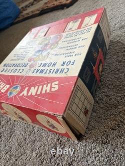 RARE Shiny Brite Vtg 1940s Christmas Cluster Centerpiece Kit Glass Holiday