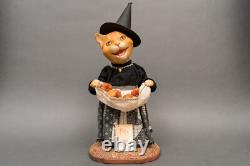 RARE! Signed'06 Scott Smith/Rucus Studio Halloween Tabby Cat Witch RARE! Signed'06 Scott Smith/Rucus Studio Halloween Tabby Cat Witch