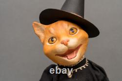 RARE! Signed'06 Scott Smith/Rucus Studio Halloween Tabby Cat Witch RARE! Signed'06 Scott Smith/Rucus Studio Halloween Tabby Cat Witch