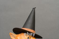 RARE! Signed'06 Scott Smith/Rucus Studio Halloween Tabby Cat Witch RARE! Signed'06 Scott Smith/Rucus Studio Halloween Tabby Cat Witch