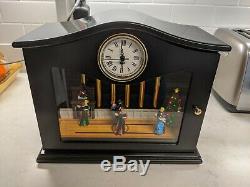 RARE Used Mr Christmas Animated Musical Chime Clock Ballroom Dancers with Lights