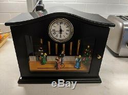 RARE Used Mr Christmas Animated Musical Chime Clock Ballroom Dancers with Lights