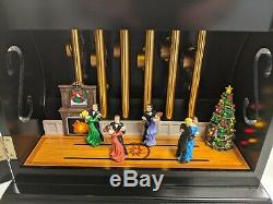 RARE Used Mr Christmas Animated Musical Chime Clock Ballroom Dancers with Lights