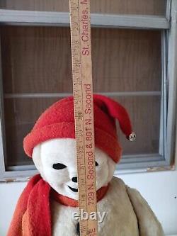 RARE Vintage Large 25 Knickerbocker Snowman Store Display Plush