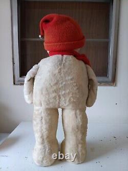 RARE Vintage Large 25 Knickerbocker Snowman Store Display Plush