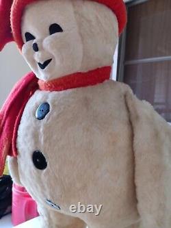 RARE Vintage Large 25 Knickerbocker Snowman Store Display Plush