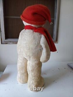 RARE Vintage Large 25 Knickerbocker Snowman Store Display Plush