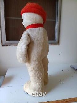 RARE Vintage Large 25 Knickerbocker Snowman Store Display Plush