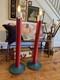 Rare Vintage Mcm 1950s Glolite Corp Christmas Light Up Candlesticks 42 Tall