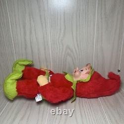 RARE Vintage MCM 60's Rushton Elf with Vinyl Face Plush 15 Christmas