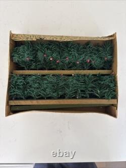RARE Vintage The Evergreen Hedge Christmas Toy Fence Made In Germany With Box