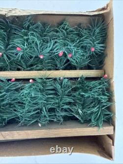 RARE Vintage The Evergreen Hedge Christmas Toy Fence Made In Germany With Box