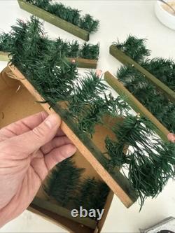 RARE Vintage The Evergreen Hedge Christmas Toy Fence Made In Germany With Box