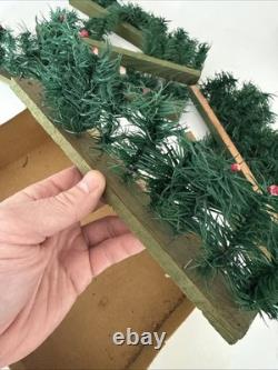 RARE Vintage The Evergreen Hedge Christmas Toy Fence Made In Germany With Box