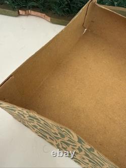 RARE Vintage The Evergreen Hedge Christmas Toy Fence Made In Germany With Box