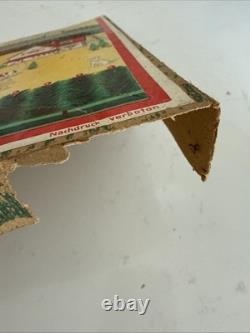 RARE Vintage The Evergreen Hedge Christmas Toy Fence Made In Germany With Box