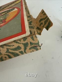 RARE Vintage The Evergreen Hedge Christmas Toy Fence Made In Germany With Box