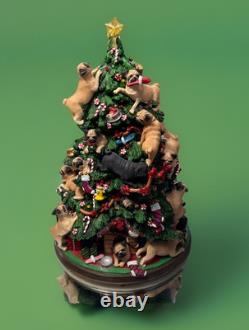 RARE and Retired Danbury Mint PUG CHRISTMAS TREE figurine RARE and Retired Danbury Mint PUG CHRISTMAS TREE figurine