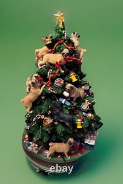 RARE and Retired Danbury Mint PUG CHRISTMAS TREE figurine RARE and Retired Danbury Mint PUG CHRISTMAS TREE figurine