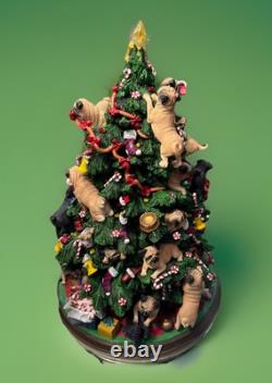 RARE and Retired Danbury Mint PUG CHRISTMAS TREE figurine RARE and Retired Danbury Mint PUG CHRISTMAS TREE figurine