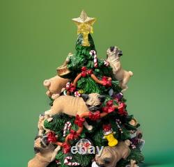 RARE and Retired Danbury Mint PUG CHRISTMAS TREE figurine RARE and Retired Danbury Mint PUG CHRISTMAS TREE figurine