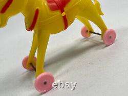 RARE vtg Rosbro Easter Donkey Rosen plastic toy candy container