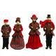 Raz Imports 18 Carolers Set/4 Vintage Victorian Beautiful Christmas New