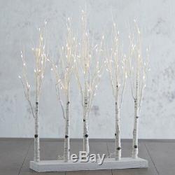 RAZ Imports 28 Lighted Birch Grove Trees White LED Lights Christmas New