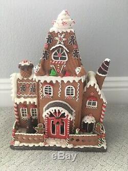 RAZ Imports Large Lighted 16.5 Gingerbread House Mansion Christmas NEW