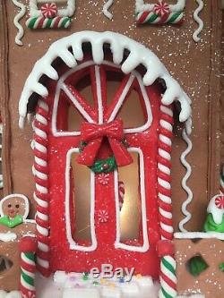 RAZ Imports Large Lighted 16.5 Gingerbread House Mansion Christmas NEW