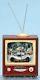 Retro Tv With Christmas Village And Train Lighted, Musical & Animated Decoration