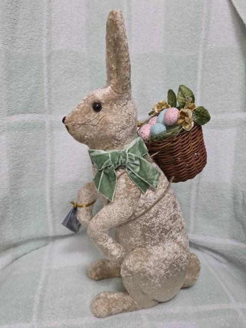 Rare 18 Early Bethany Lowe Velveteen Easter Rabbit