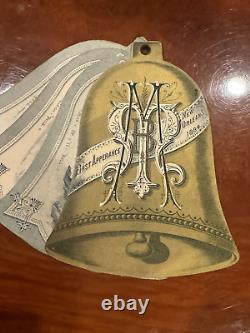 Rare 1884 Mystic Merry Bellians ball Invitation Only Yr! Mardi Gras krewe favor