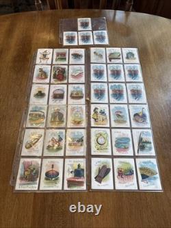 Rare 1896 Christmas Stocking Game Cards Or Visit From Santa Claus Mcloughlin