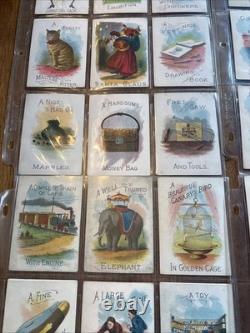 Rare 1896 Christmas Stocking Game Cards Or Visit From Santa Claus Mcloughlin