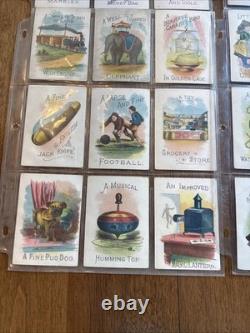 Rare 1896 Christmas Stocking Game Cards Or Visit From Santa Claus Mcloughlin