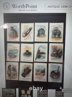 Rare 1896 Christmas Stocking Game Cards Or Visit From Santa Claus Mcloughlin