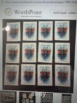 Rare 1896 Christmas Stocking Game Cards Or Visit From Santa Claus Mcloughlin