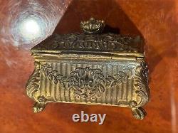 Rare 1907 Rex jewelry casket Mardi Gras krewe favor