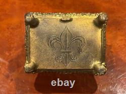 Rare 1907 Rex jewelry casket Mardi Gras krewe favor