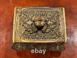 Rare 1907 Rex jewelry casket Mardi Gras krewe favor