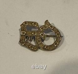 Rare 1910s Elves of Oberon lapel Pin ball favor Mardi Gras krewe EofO