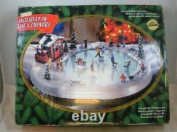 Rare! 1995 Mr Christmas Holiday In The Country, 50 Songs, 5 Skaters, Exc Cond