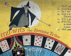Rare Antique 1926 WITZI WITS Fortune Teller Game Vintage Halloween Collectible