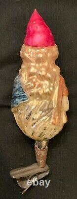 Rare! Antique German Glass Christmas Ornament Lady Liberty On Clip