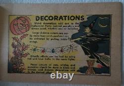 Rare Antique Halloween Advertising Booklet, Give a Weenie Witch Hallowe-en Party